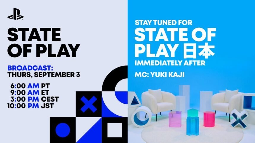 Arte oficial do State of Play de setembro de 2026