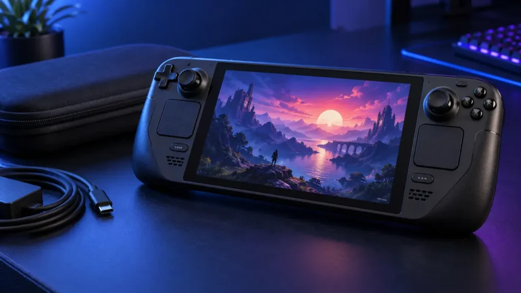 Steam Deck, console que aceita expansão de armazenamento por cartão microSD