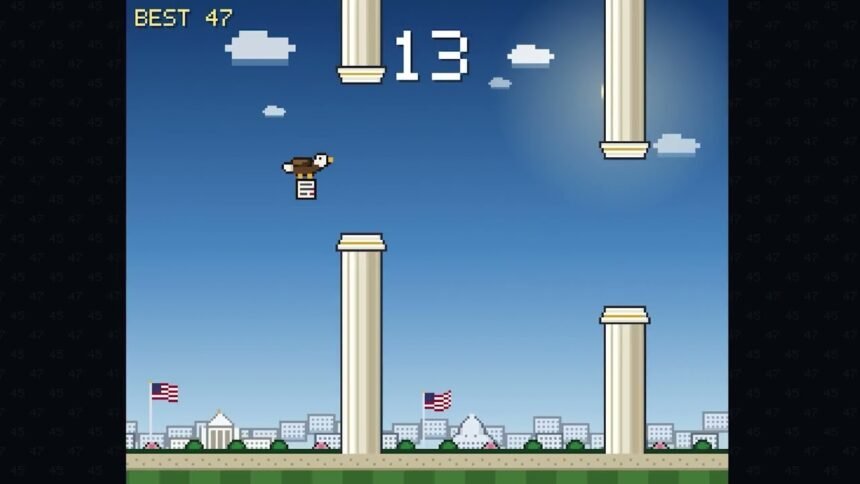 White House Arcade com jogos promovidos pela Casa Branca de Donald Trump
