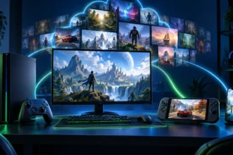 Biblioteca de jogos por assinatura disponível em console, PC, portátil e nuvem