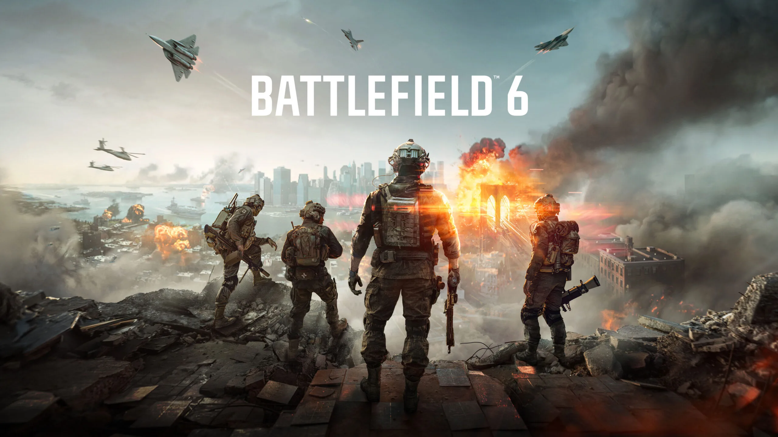 Arte oficial de Battlefield 6, jogo que chega ao Xbox Game Pass em outubro de 2026