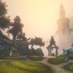 Arte oficial de divulgação dos Skyborne, nova raça jogável de WoW Forever